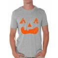 thumbnail image 1 of Awkward Styles Jack-O'-Lantern Pumpkin Tshirt Halloween Shirts for Men Holiday Gifts Halloween Pumpkin Shirt Dia de los Muertos Tshirt Pumpkin Face T Shirt Trick or Treat Men's Shirt Halloween Party, 1 of 4