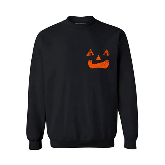 Awkward Styles Jack-O'-Lantern Sweatshirt Jack-O'-Lantern Pumpkin Sweater Women's Halloween Sweatshirt Halloween Pumpkin Sweater for Men Spooky Gifts for Halloween Scary Pumpkin Sweatshirt Unisex