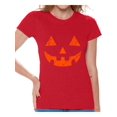 thumbnail image 1 of Awkward Styles Jack-O'-Lantern Tshirt Halloween Shirt for Women Halloween Party T Shirt Trick Or Treat Family Shirt Holiday Gifts for Her Pumpkin Face Tshirt Halloween Pumpkin Outfit Pumpkin Shirts, 1 of 4