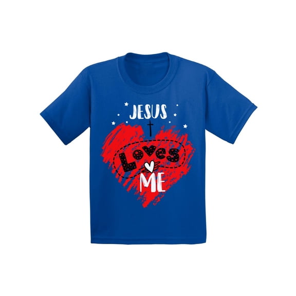 Awkward Styles Jesus Loves Me Toddler Shirt Cute Birthday Gifts Christian Shirts for Kids Jesus Shirt Religious Tshirts for Boys Religious Tshirts for Girls Gifts for God Lover Religious Holiday