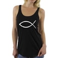 thumbnail image 1 of Awkward Styles Jesus Racerback Tank Top Shirt for Her Racerback Top for Christian Fish Clothes for Women Team Jesus Tanks Fish Tshirt for Ladies Christian Gifts Jesus Shirts Jesus Clothing Collection, 1 of 4
