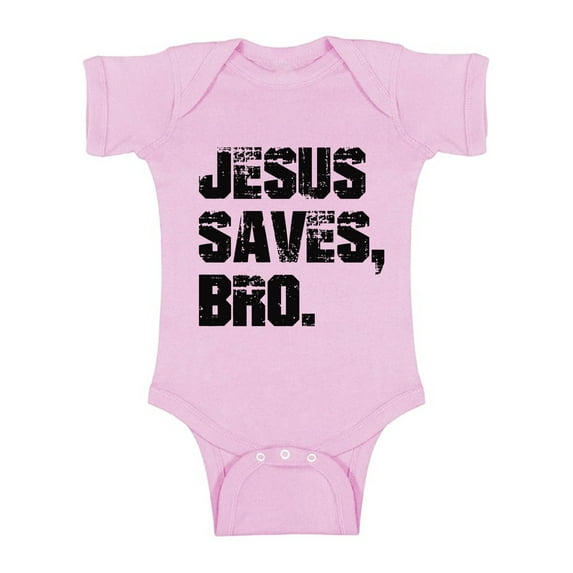 Awkward Styles Jesus Saves Baby Bodysuit Short Sleeve Tops for Newborn Baby Christian Clothes for Baby Boys Christian Bodysuits for Baby Girls Jesus Clothing for Baby Kids Jesus Saves Bro One Piece