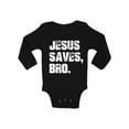 thumbnail image 1 of Awkward Styles Jesus Saves Bro Baby Bodysuit Long Sleeve for Newborn Baby Christian Clothes for Baby Boys Christian Bodysuits for Baby Girls Jesus Clothing for Baby Kids Jesus Saves Bro One Piece, 1 of 4
