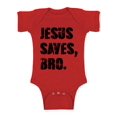 thumbnail image 1 of Awkward Styles Jesus Saves Bro Baby Bodysuit Short Sleeve Top for Newborn Baby Christian Clothes for Baby Boys Christian Bodysuits for Baby Girls Jesus Clothing for Baby Kids Jesus Saves Bro One Piece, 1 of 4