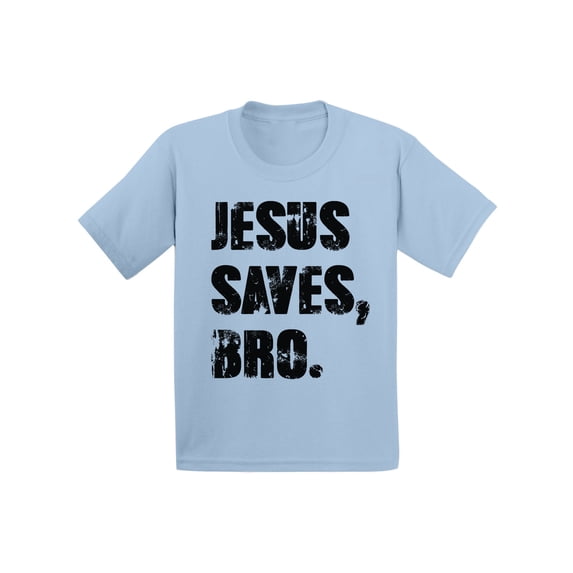 Awkward Styles Jesus Saves Bro Infant Shirt Black Shirt for Kids Christian T Shirt for Boys Shirts for Girls Jesus T-Shirt for Children Christian Gifts Christ Clothes Jesus Saves Bro Shirt for Kids