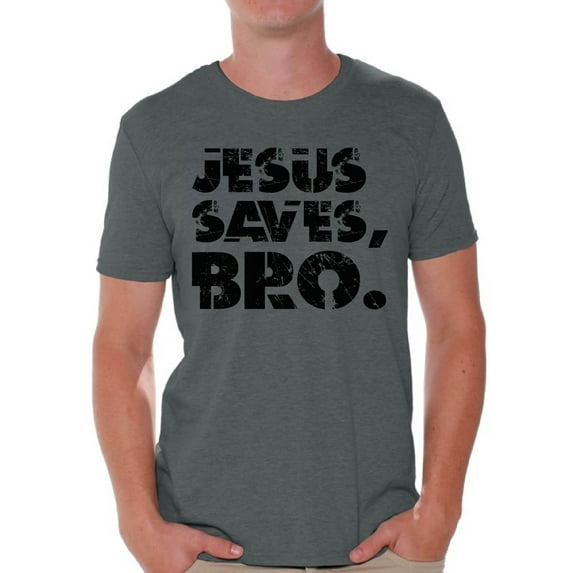 Awkward Styles Jesus Saves Bro Shirt for Men Black Mens Shirts Christian Clothes for Men Jesus Christ is the Lord Christian Cute Birthday Gifts Jesus Shirts Jesus Clothing Jesus Saves Bro Mens Shirt