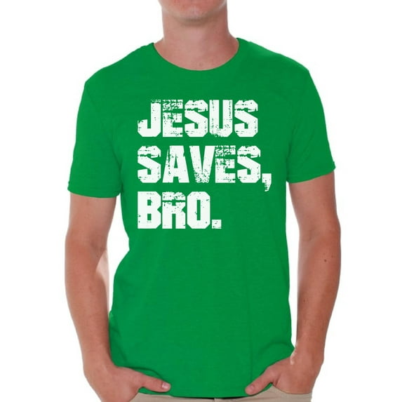 Awkward Styles Jesus Saves Bro T-Shirt for Men Christian Mens Shirts Christian Clothes for Men Jesus Christ is the Lord Christian Birthday Gifts Jesus Shirts Jesus Clothing Jesus Saves Bro Mens Shirt