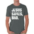 thumbnail image 1 of Awkward Styles Jesus Saves Bro T-Shirt for Men Christian Mens Shirts Christian Clothes for Men Jesus Christ is the Lord Christian Birthday Gifts Jesus Shirts Jesus Clothing Jesus Saves Bro Mens Shirt, 1 of 4