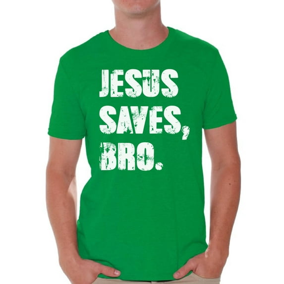 Awkward Styles Jesus Saves Bro T Shirt for Men Christian Mens Shirts Christian Clothes for Men Jesus Christ is the Lord Christian Birthday Gifts Jesus Shirts Jesus Clothing Jesus Saves Bro Mens Shirt