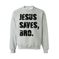 thumbnail image 1 of Awkward Styles Jesus Saves Bro Unisex Crewneck Black Crewneck for Her Jesus Clothes Jesus Crewneck for Women Jesus Sweater for Men Christian Gifts Jesus Saves Bro Outfit for Men and Women, 1 of 5