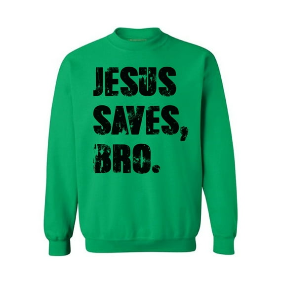 Awkward Styles Jesus Saves Bro Unisex Crewneck Black Crewneck for Her Jesus Clothes Jesus Crewneck for Women Jesus Sweater for Men Christian Gifts Jesus Saves Bro Outfit for Men and Women