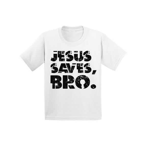 Awkward Styles Jesus Saves Bro Youth Shirt Christian T Shirt for Boys Black Shirts for Girls Jesus T-Shirt for Children B Day Gifts Jesus Clothing for Children Jesus Saves Bro T-Shirt for Kids