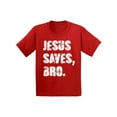 thumbnail image 1 of Awkward Styles Jesus Saves Bro Youth T Shirt Christian T Shirt for Boys Christian Shirts for Girls Jesus T-Shirt for Children Gifts Jesus Clothing for Children Jesus Saves Bro T-Shirt for Kids, 1 of 4