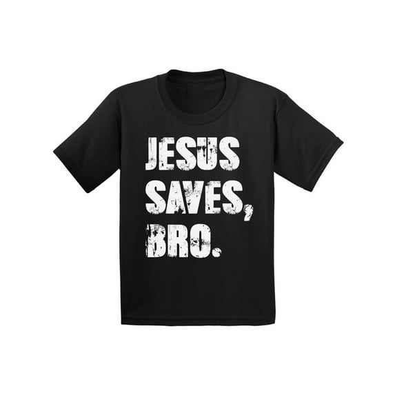 Awkward Styles Jesus Saves Bro Youth T Shirt Christian T Shirt for Boys Christian Shirts for Girls Jesus T-Shirt for Children Gifts Jesus Clothing for Children Jesus Saves Bro T-Shirt for Kids