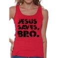 thumbnail image 1 of Awkward Styles Jesus Saves Tank Top for Women Black Clothes for Ladies Jesus Womens T-Shirt Christian Gifts Jesus Tank Top Jesus Cute Clothing Jesus T Shirt for Her Jesus Saves Bro Ladies Shirt, 1 of 4