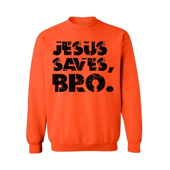 Awkward Styles Jesus Saves Unisex Crewneck Black Crewneck for Her Jesus Clothes Jesus Crewneck for Women Jesus Oversized Sweater for Men Christian Gifts Jesus Saves Bro Outfit for Men and Women