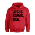 thumbnail image 1 of Awkward Styles Jesus Saves Unisex Hoodie Black Hoodie for Him Jesus Clothes Jesus Hoodie for Women Jesus Sweater for Men Christian Gifts Jesus Saves Bro Unisex Outfit for Men and Women, 1 of 5