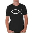 thumbnail image 1 of Awkward Styles Jesus T Shirt for Men Christian Mens Shirts Christian Fish Clothes for Men Team Jesus T-Shirt Fish Tshirt for Men Christian Gifts Jesus Shirts Jesus Clothing Collection for Men, 1 of 4