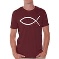 thumbnail image 1 of Awkward Styles Jesus T Shirt for Men Christian Mens Shirts Christian Fish Clothes for Men Team Jesus T-Shirt Fish Tshirt for Men Christian Gifts Jesus Shirts Jesus Clothing Collection for Men, 1 of 4