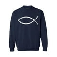thumbnail image 1 of Awkward Styles Jesus Unisex Crewneck Christian Crewneck for Him Fish Clothes Collection Jesus Crewneck for Women Jesus Sweater for Men Christian Gifts for Her Jesus Outfit for Men and Women, 1 of 5