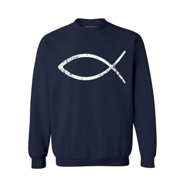 Awkward Styles Jesus Unisex Crewneck Christian Crewneck for Him Fish Clothes Collection Jesus Crewneck for Women Jesus Sweater for Men Christian Gifts for Her Jesus Outfit for Men and Women