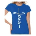 thumbnail image 1 of Awkward Styles Jesus Womens T-Shirt Church Shirt for Women Christian Gifts Jesus Shirts Jesus Team Clothing Collection for Women Jesus T Shirt for Her, 1 of 4