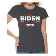 Awkward Styles Joe Biden 2020 Women T Shirt USA Vote for Joe Biden 2020 Elections Ladies Clothing USA T Shirt Political Clothing Joe Biden for America USA President Elections 2020 Women Shirts