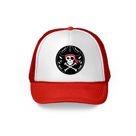 Awkward Styles Jolly Roger Cap Skull Trucker Hats Day of the Dead Skull Gifts Skull Accessories Skull Caps Winter Summer