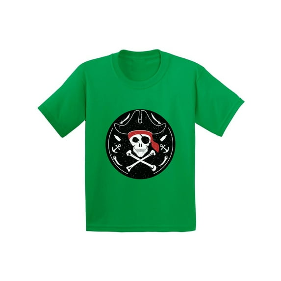Awkward Styles Jolly Roger Tshirt for Kids Pirate Skull Shirt Jolly Roger Skull T Shirt Dia de los Muertos Gifts for Kids Day of the Dead Shirt Pirate Skull Flag Shirt Pirate Birthday Costume Shirt