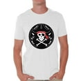 thumbnail image 1 of Awkward Styles Jolly Roger Tshirt for Men Pirate Skull Shirt Jolly Roger Skull T Shirt Dia de los Muertos Gifts for Him Day of the Dead Shirt Pirate Skull Flag Shirt Pirate Birthday Costume Shirt, 1 of 4