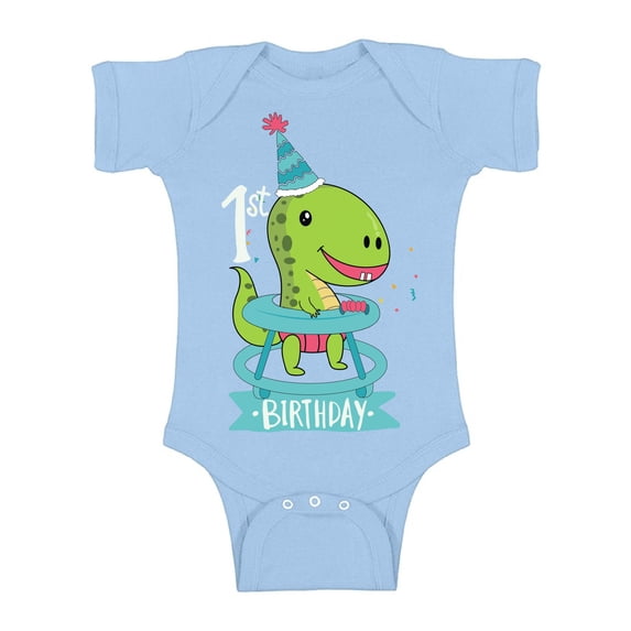 Awkward Styles Jurassic Park Clothes First Birthday Bodysuit Short Sleeve for Newborn Baby Dinosaur Gifts for 1 Year Old Dinosaur Themed Birthday 1st Birthday Outfit for Baby Boys and Baby Girls