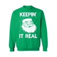 thumbnail image 1 of Awkward Styles Keepin' It Real Christmas Sweatshirt Funny Santa Christmas Sweatshirt for Men for Women Xmas gifts Christmas Sweater Keepin' It Real Holiday Sweatshirt, 1 of 5