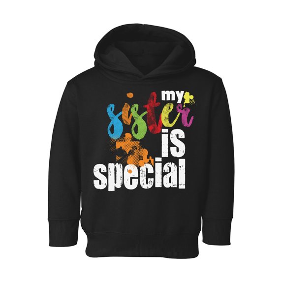 Awkward Styles Kid's Autism Toddler Hoodie for Girls My Sister Is Special Hooded Sweatshirt for Boys