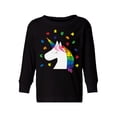 thumbnail image 1 of Awkward Styles Kid's Autism Toddler Long Sleeve Shirt for Girls Boys Multicolored Unicorn T-shirt, 1 of 4