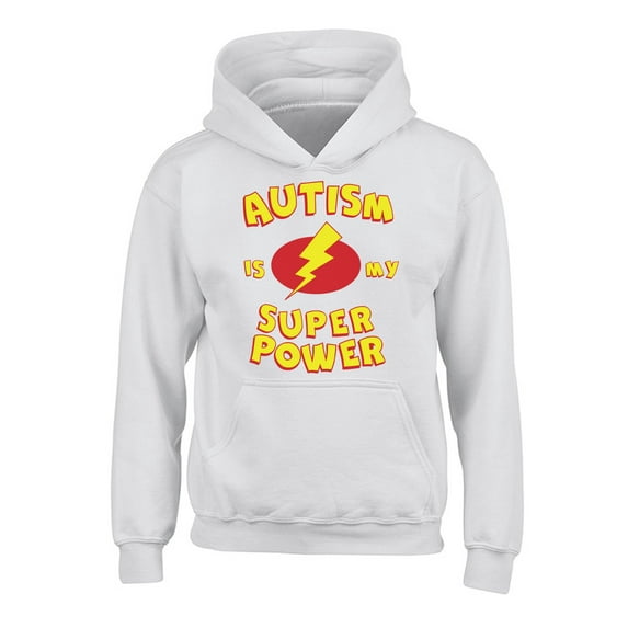 Awkward Styles Kids Autism Hoodie Autism Is My Super Power Hooded Sweatshirt for Youth