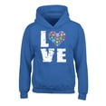 thumbnail image 1 of Awkward Styles Kids Autism Hoodie Love Puzzle Hooded Sweatshirt for Youth, 1 of 4