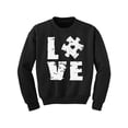 thumbnail image 1 of Awkward Styles Kids Autism Sweatshirt Love Crewneck Tops for Youth, 1 of 4