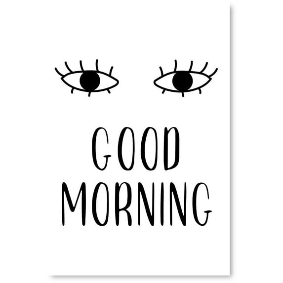 Awkward Styles Kids Bedroom Decor Ideas Eyes Image Kids Room Wall Decor Good Morning Printed Art Girls Room Boys Play Room Decor Ideas Good Morning Baby Poster Wall Art Inspirational Wall Art
