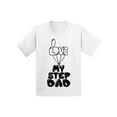 thumbnail image 1 of Awkward Styles Kids T-Shirt Dad Shirt I Love my Step Daddy Youth T Shirt Step Parents I Love my Dad Shirt Best Father Ever T Shirt Cute Shirt for Girls Boys T Shirt Kids Clothing Step Parents Gifts, 1 of 4