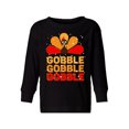 thumbnail image 1 of Awkward Styles Kids Thanksgiving Sweaters Toddler Gobble Gobble Long Sleeve Shirt, 1 of 4
