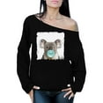 thumbnail image 1 of Awkward Styles Koala Off The Shoulder Sweatshirt Animal Lover Sweatshirt Koala with Gum Off The Shoulder Sweatshirt Koala Clothing Koala Hoodie Cute Animal Sweater Koala Clothing Collection, 1 of 4