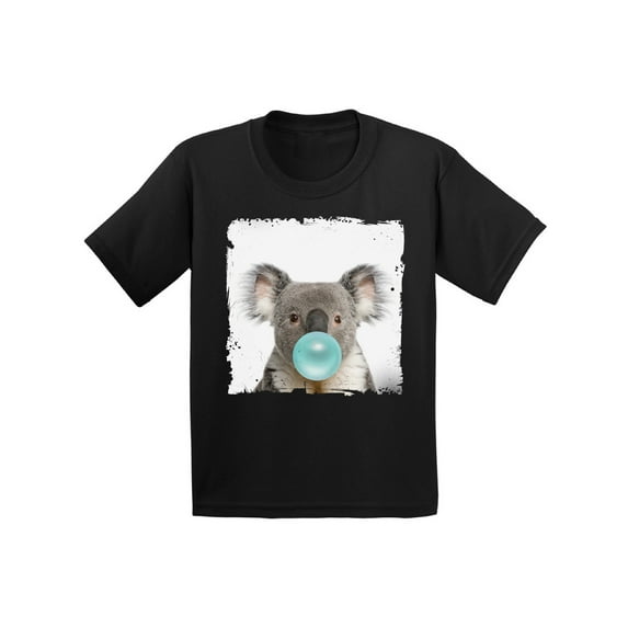 Awkward Styles Koala Youth Clothing Koala Chewing Gum Shirt Koala Lovers Lovely Gifts for Kids Animal Youth Shirt Cute Animal Lovers Clothes Kids T Shirt Gifts for Kids Koala Clothing Childrens Outfit