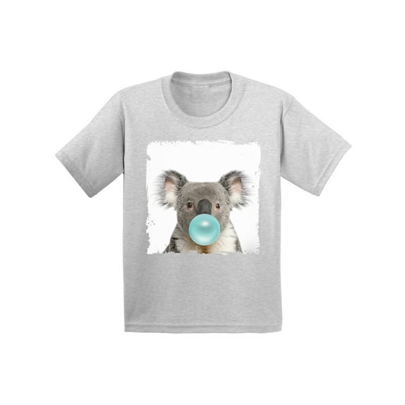 Awkward Styles Koala Youth Clothing Koala Chewing Gum Shirt Koala Lovers Lovely Gifts for Kids Animal Youth Shirt Cute Animal Lovers Clothes Kids T Shirt Gifts for Kids Koala Clothing Childrens Outfit