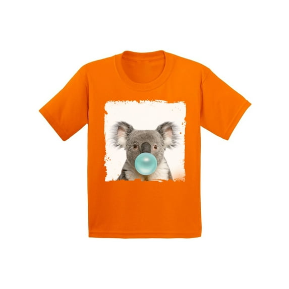 Awkward Styles Koala Youth Clothing Koala Chewing Gum Shirt Koala Lovers Lovely Gifts for Kids Animal Youth Shirt Cute Animal Lovers Clothes Kids T Shirt Gifts for Kids Koala Clothing Childrens Outfit