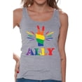 thumbnail image 1 of Awkward Styles LGBT Ally Tank Top Rainbow Ally Tanks for Women Proud Mom Sleeveless Shirt Friends of Gays Family of Gays Women's Tank Top, 1 of 4