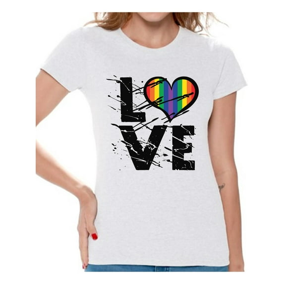 Awkward Styles LGBT Clothing Gay Rights Gay T-Shirt Love Shirt Lesbian Ladies T Shirt Lesbian Shirt for Women Gay Shirt for Women Gay Love Shirt Lesbian T-Shirt Stylish Shirts for Women Rights