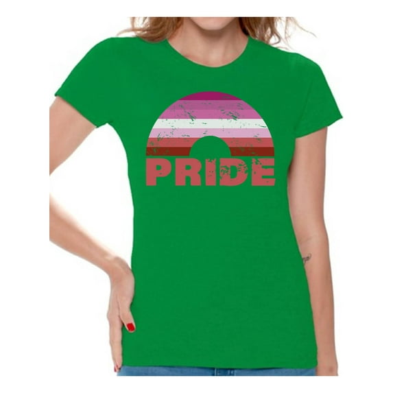 Awkward Styles LGBTQ Pride T-Shirt Gay T Shirts for Women Rainbow