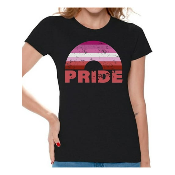 Awkward Styles LGBTQ Pride T-Shirt Gay T Shirts for Women Rainbow