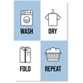 thumbnail image 1 of Awkward Styles Laundry Poster Wall Art Laundry Room Wall Decor Wash Dry Fold Repeat Poster Ready to Hang Laundry Sign Print Laundry Room Decorations for Wall, 1 of 3