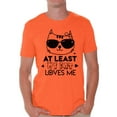 thumbnail image 1 of Awkward Styles At Least My Cat Loves Me Shirt Valentine's Day T Shirt for Men Valentines Day Gift Idea for Him Cat Lovers Shirt Cute Cat Valentine Tshirt Valentines Day Single Funny Valentine Shirt, 1 of 4